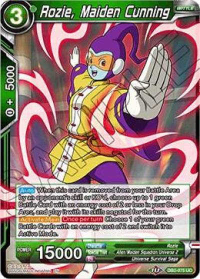 Rozie Maiden Cunning DB2-075 Draft Box 05 - Divine Multiverse Dragonball Super card