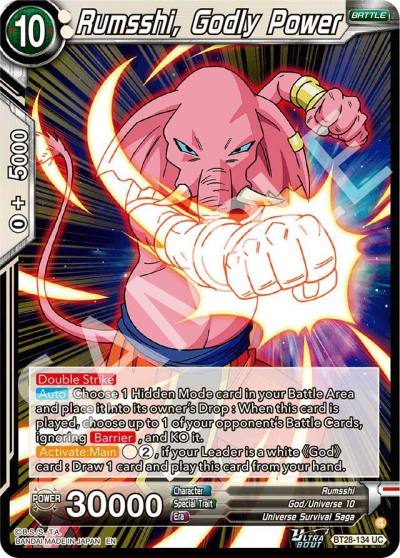 Rumsshi Godly Power BT28-134 Prismatic Clash Dragonball Super card