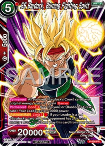 SS Bardock Burning Fighting Spirit Ultra Bout Series Tournament Pack Vol13 P-698 Tournament Promotion Cards Dragonball Super card