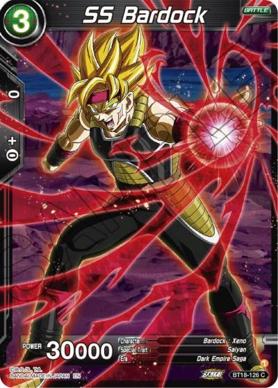 SS Bardock Foil BT18-126 Dawn of the Z-Legends Dragonball Super card
