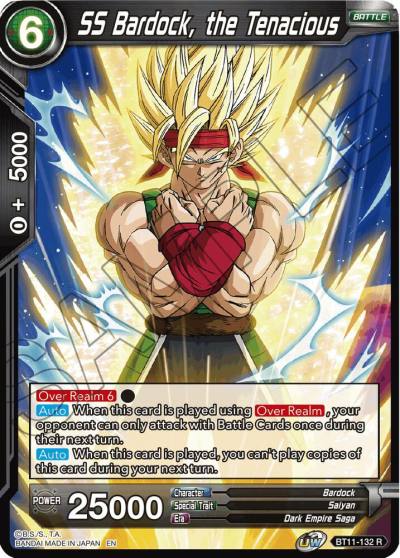 SS Bardock the Tenacious BT11-132 Vermilion Bloodline Dragonball Super card