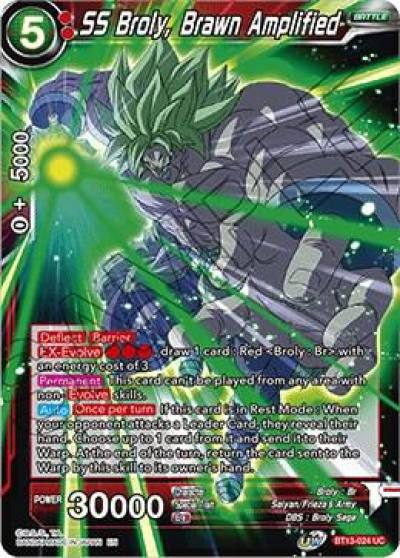SS Broly Brawn Amplified BT13-024 Supreme Rivalry Dragonball Super card