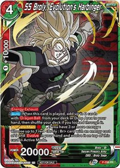 SS Broly Evolutions Harbinger Championship Pack 2021 Vol2 Winner Gold Stamped P-336 Promotion Cards Dragonball Super card