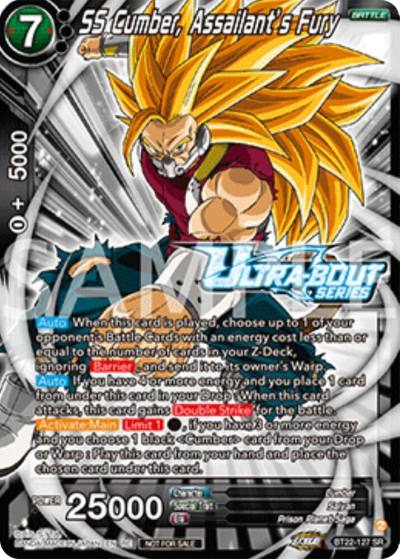 SS Cumber Assailants Fury Event Pack 17 BT22-127 Promotion Cards Dragonball Super card