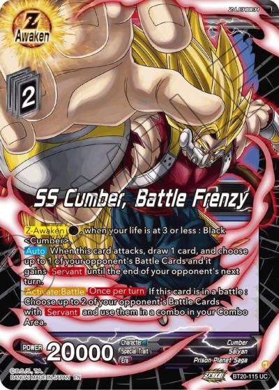 SS Cumber Battle Frenzy BT20-115 Power Absorbed Dragonball Super card