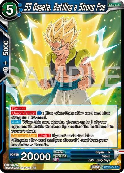 SS Gogeta Battling a Strong Foe BT26-045 Ultimate Advent Dragonball Super card
