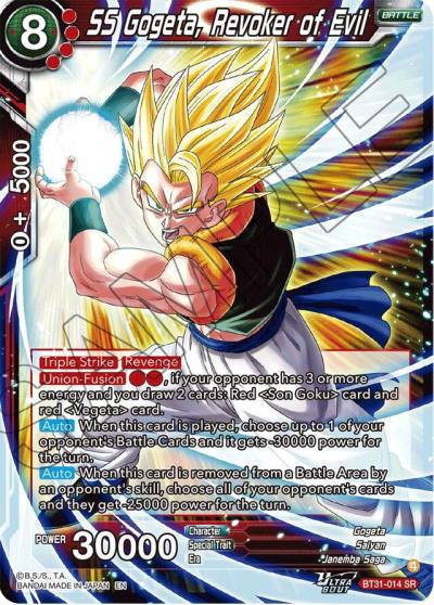 SS Gogeta Revoker of Evil BT31-014 Impact Beyond Dimensions Dragonball Super card