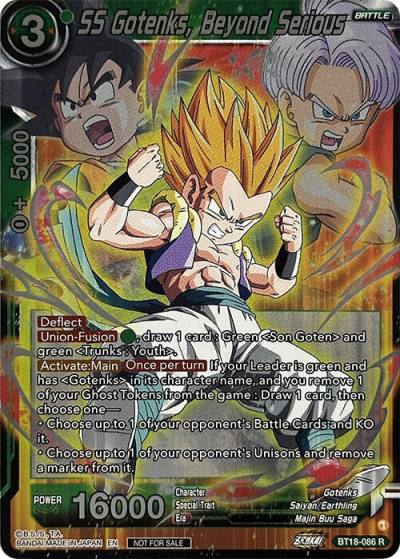 SS Gotenks Beyond Serious Zenkai Series Pack Vol1 BT18-086 Tournament Promotion Cards Dragonball Super card