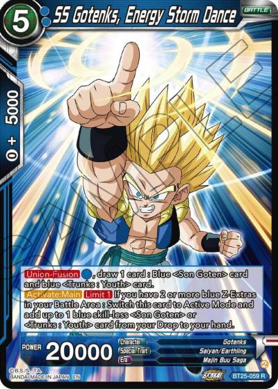SS Gotenks Energy Storm Dance BT25-059 Legend of the Dragon Balls Dragonball Super card