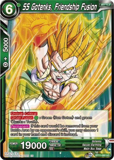 SS Gotenks Friendship Fusion BT11-080 Vermilion Bloodline Dragonball Super card