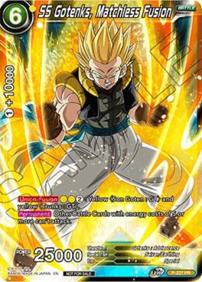SS Gotenks Matchless Fusion P-227 Promotion Cards Dragonball Super card