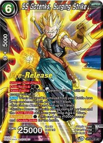 SS Gotenks Surging Strike BT13-133 Supreme Rivalry Pre-Release Cards Dragonball Super card