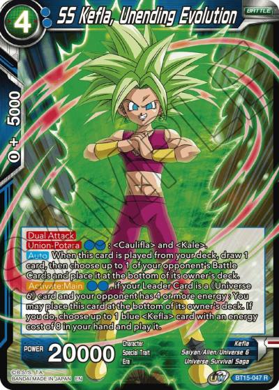 SS Kefla Unending Evolution BT15-047 Saiyan Showdown Dragonball Super card