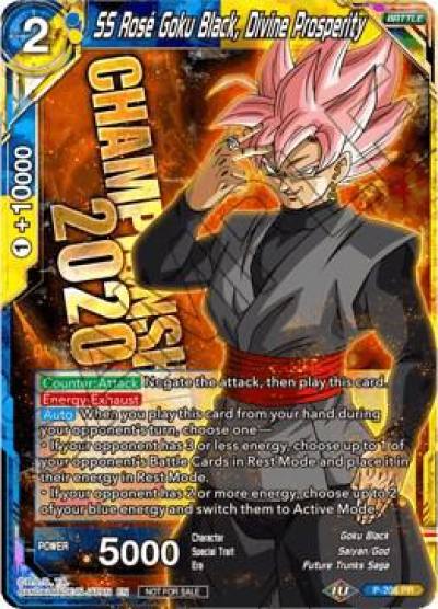 SS Rose Goku Black Divine Prosperity P-206 Promotion Cards Dragonball Super card