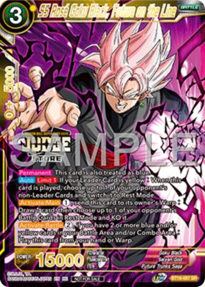 SS Rose Goku Black Future on the Line Judge Pack Vol17 Store BT16-087 Judge Promotion Cards Dragonball Super card