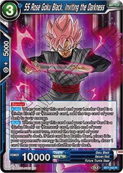 SS Rose Goku Black Inviting the Darkness BT7-043 Assault of the Saiyans Dragonball Super card