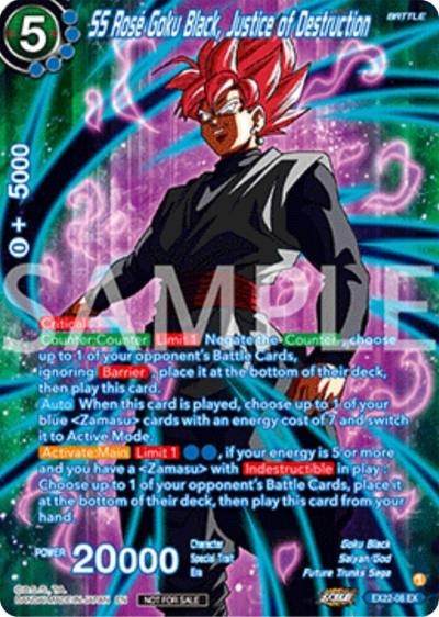 SS Rose Goku Black Justice of Destruction Premium Alt Art Set 2025 Vol2 EX22-08 Promotion Cards Dragonball Super card