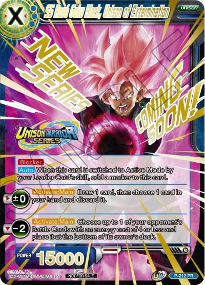 SS Rose Goku Black Unison of Extermination Hot Stamped P-212 Promotion Cards Dragonball Super card