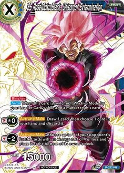 SS Rose Goku Black Unison of Extermination P-212 Promotion Cards Dragonball Super card
