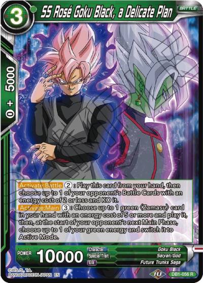 SS Rose Goku Black a Delicate Plan Reprint DB1-056 Battle Evolution Booster Dragonball Super card