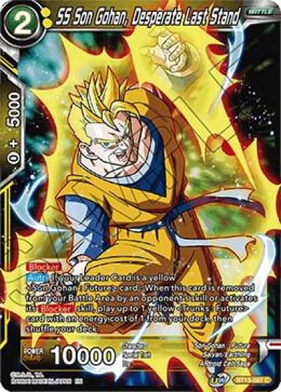 SS Son Gohan Desperate Last Stand BT13-097 Supreme Rivalry Dragonball Super card