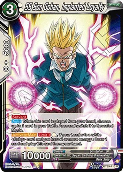 SS Son Gohan Implanted Loyalty BT29-113 Fearsome Rivals Dragonball Super card
