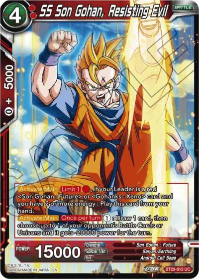 SS Son Gohan Resisting Evil BT23-012 Perfect Combination Dragonball Super card