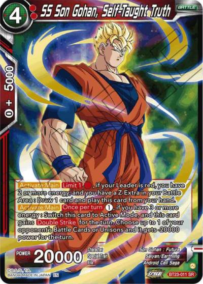 SS Son Gohan Self Taught Truth BT23-011 Perfect Combination Dragonball Super card