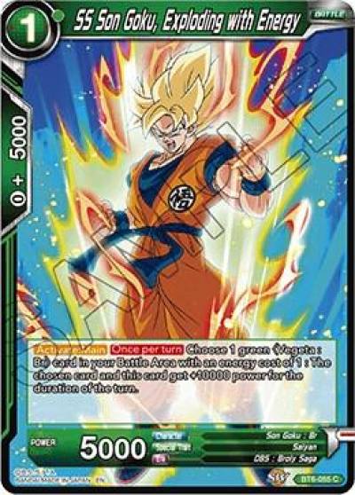 SS Son Goku Exploding with Energy BT6-055 Destroyer Kings Dragonball Super card
