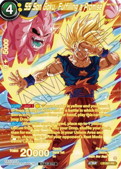 SS Son Goku Fulfilling a Promise Alternate Art Deluxe Pack 2024 Vol1 P-597 Promotion Cards Dragonball Super card