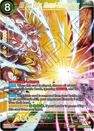 SS Son Goku Ground Shaking Fury BT24-062 Beyond Generations Dragonball Super card