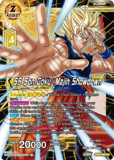 SS Son Goku Majin Showdown Foil BT20-086 Power Absorbed Dragonball Super card