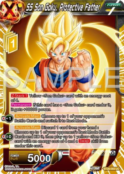 SS Son Goku Protective Father BT26-093 Ultimate Advent Dragonball Super card