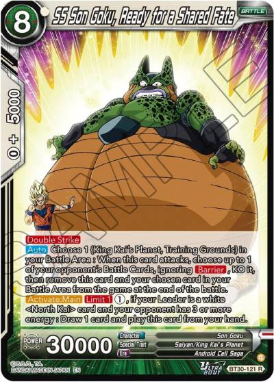 SS Son Goku Ready for a shared Fate BT30-121 Three Glorious Fighters Dragonball Super card