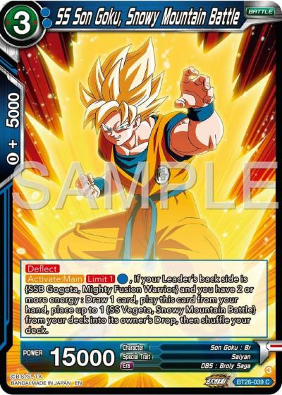SS Son Goku Snowy Mountain Battle BT26-039 Ultimate Advent Dragonball Super card