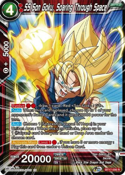 SS Son Goku Soaring Through Space BT17-006 Ultimate Squad Dragonball Super card