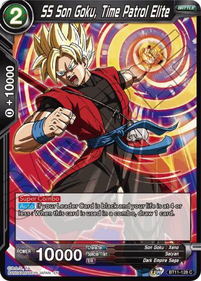 SS Son Goku Time Patrol Elite BT11-128 Vermilion Bloodline Dragonball Super card