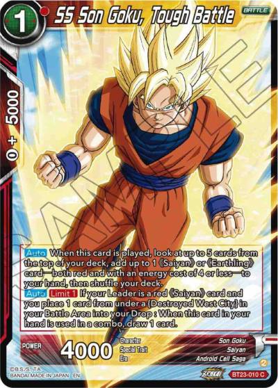 SS Son Goku Tough Battle Foil BT23-010 Perfect Combination Dragonball Super card