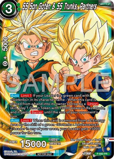 SS Son Goten and SS Trunks Partners Tournament Pack Vol12 P-683 Tournament Promotion Cards Dragonball Super card