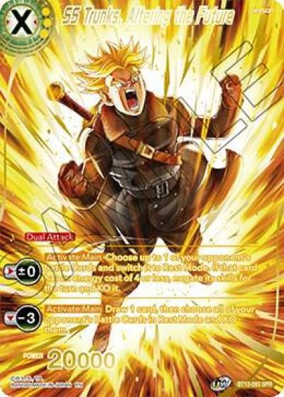 SS Trunks Altering the Future SPR BT13-093 Supreme Rivalry Dragonball Super card
