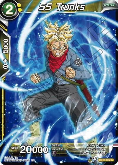 SS Trunks BT16-082 Realm of the Gods Dragonball Super card