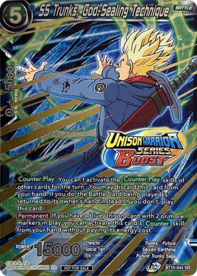 SS Trunks God Sealing Technique Event Pack 08 BT10-044 Tournament Promotion Cards Dragonball Super card