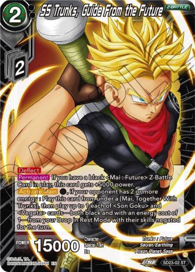 SS Trunks Guide From the Future SD23-02 Critical Blow Dragonball Super card