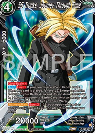SS Trunks Journey Through Time P-651 Tournament Promotion Cards Dragonball Super card