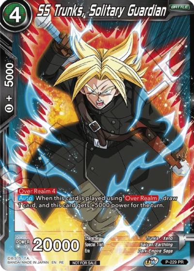 SS Trunks Solitary Guardian Championship Selection Pack 2023 Vol1 P-229 Tournament Promotion Cards Dragonball Super card