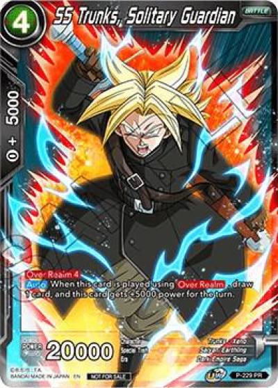 SS Trunks Solitary Guardian P-229 Promotion Cards Dragonball Super card