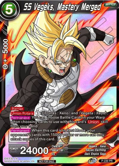 SS Vegeks Mastery Merged Alternate Art P-230 Promotion Cards Dragonball Super card