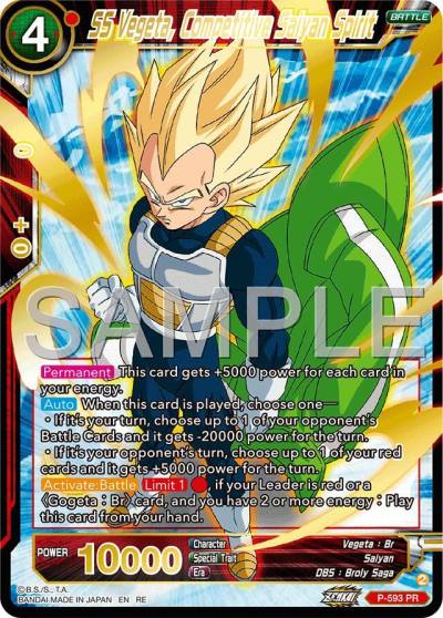 SS Vegeta Competitive Saiyan Spirit Premium Anniversary Box 2025 P-593 Promotion Cards Dragonball Super card