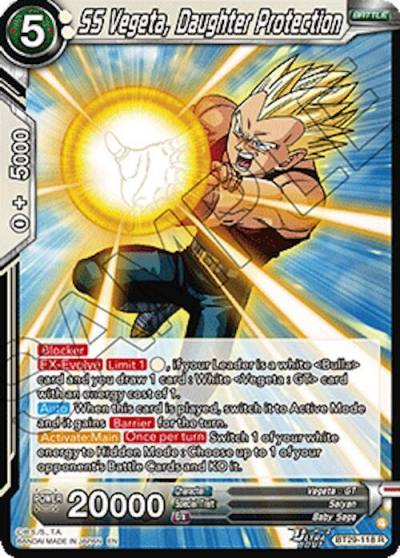 SS Vegeta Daughter Protection BT29-118 Fearsome Rivals Dragonball Super card