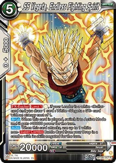 SS Vegeta Endless Fighting Spirit BT29-117 Fearsome Rivals Dragonball Super card